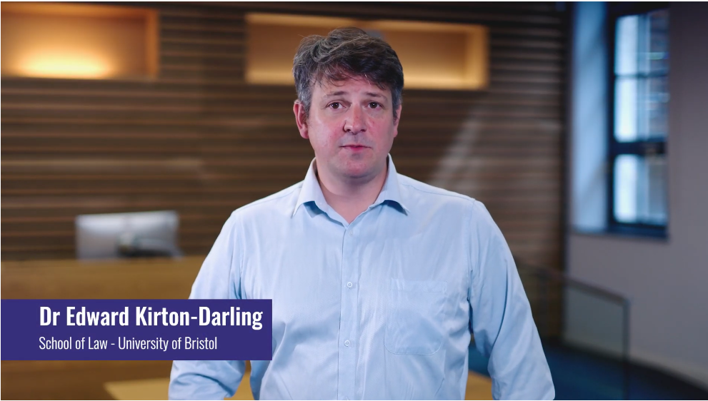 Dr Edward Kirton-Darling, Senior Lecturer in Law at the University of Bristol Law School, introducing the TRUUD project’s Health Impact Assessment film series.
